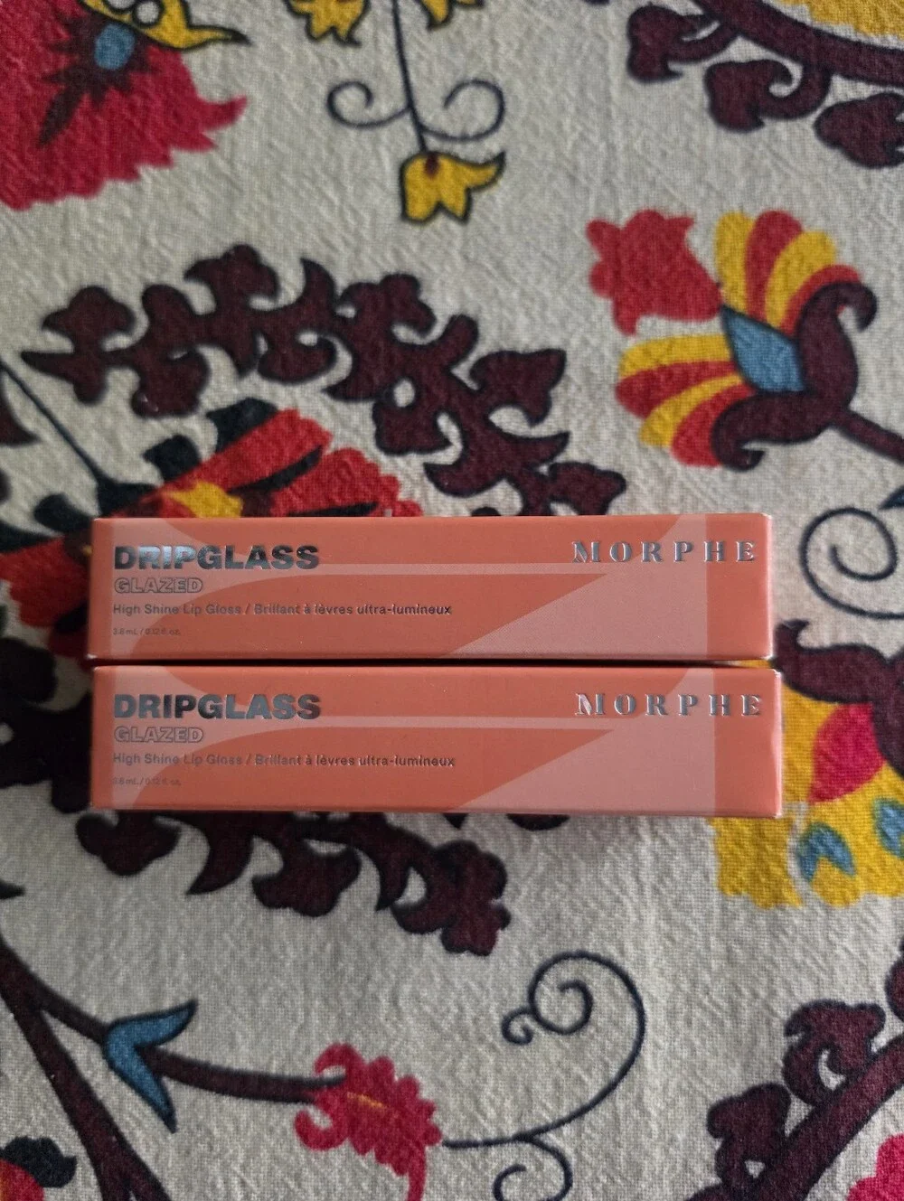 Morphe DripGlass Glazed High Shine Lip Gloss - Peach Prizm  Set Of 2